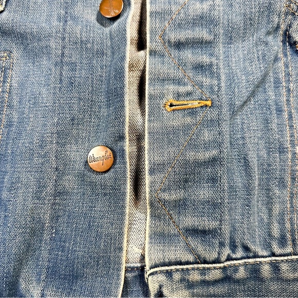 Vintage Wrangler Denim Jean Vest - Picture 4 of 5